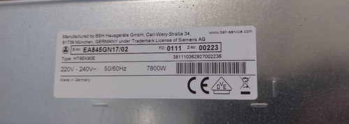 Siemens ea845gn17 02 - , ea845gn17/02